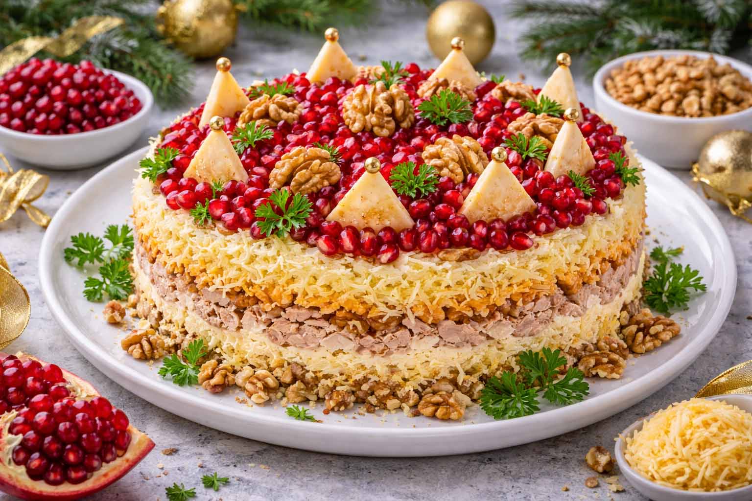 Праздничный салат «Корона Востока»