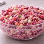 Праздничный салат «Розовый фейерверк»